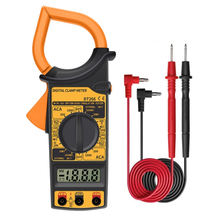 ANENG DT266 Multimetro a pinza automatico ad alta precisione con cicalino, DT266 Yellow, DT266 Red ANENG DT266 Multimetro a pinza automatico ad alta precisione con cicalino, DT266 Yellow, DT266 Red